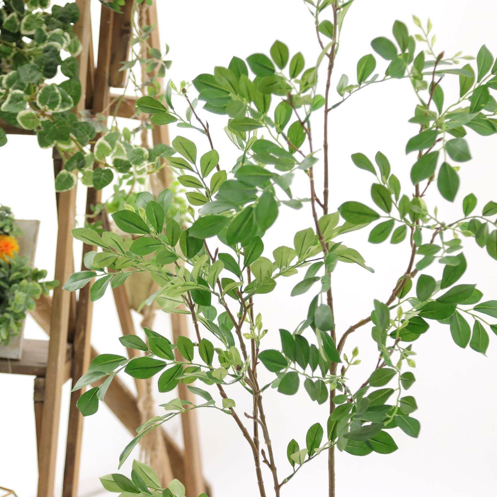 No3545 プレミアム光触媒フェイクグリーン 「繊細な葉 × すっきり2本立