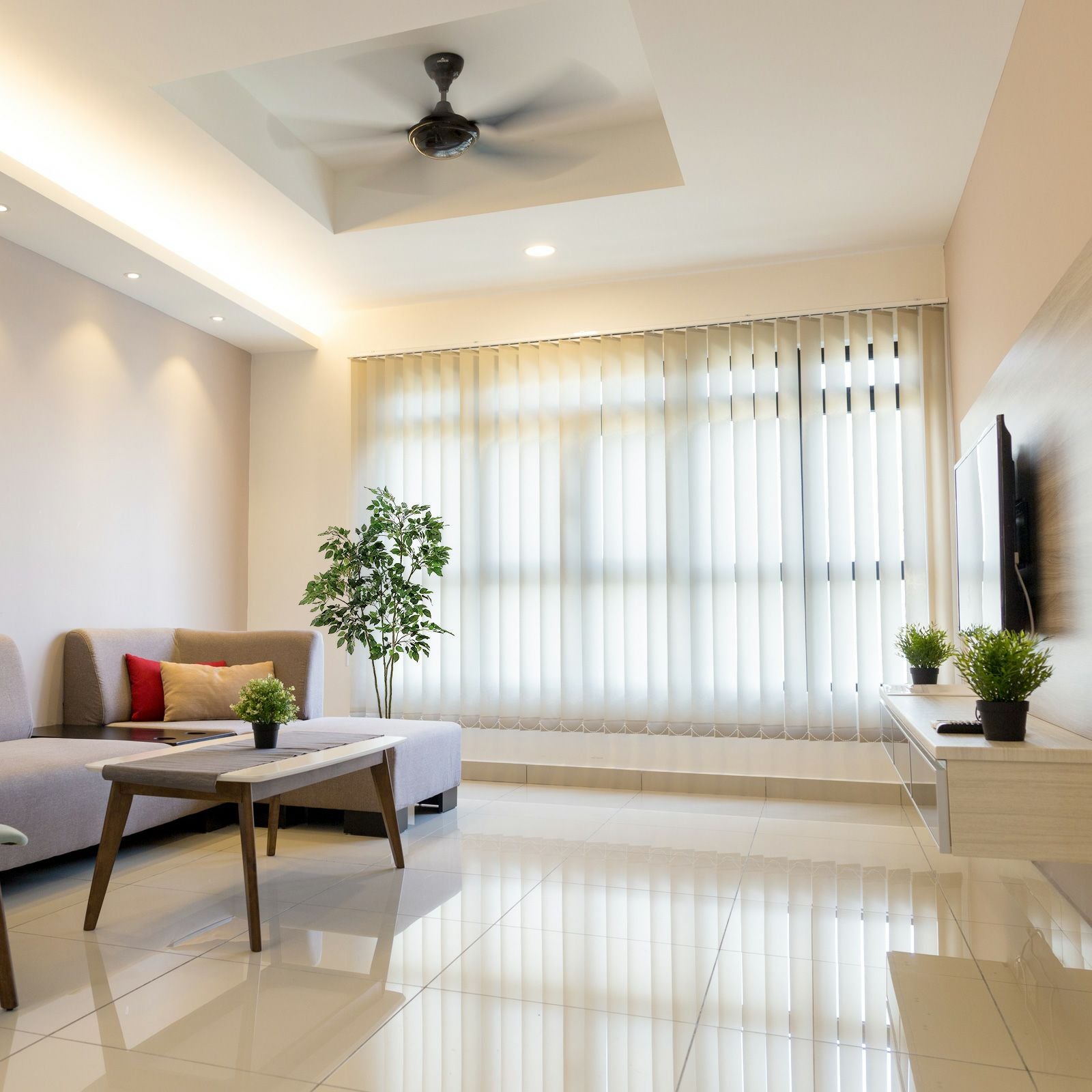 No8422 大理石リビングのグリーンイメージ