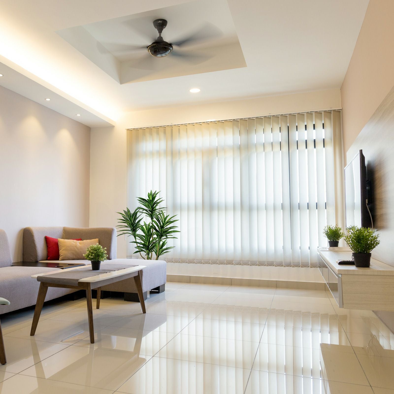 No8425 大理石リビングのグリーンイメージ