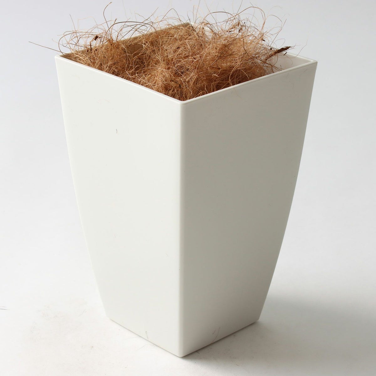 ⑦ 白角ポット（CHIC7角）鉢カバーセット