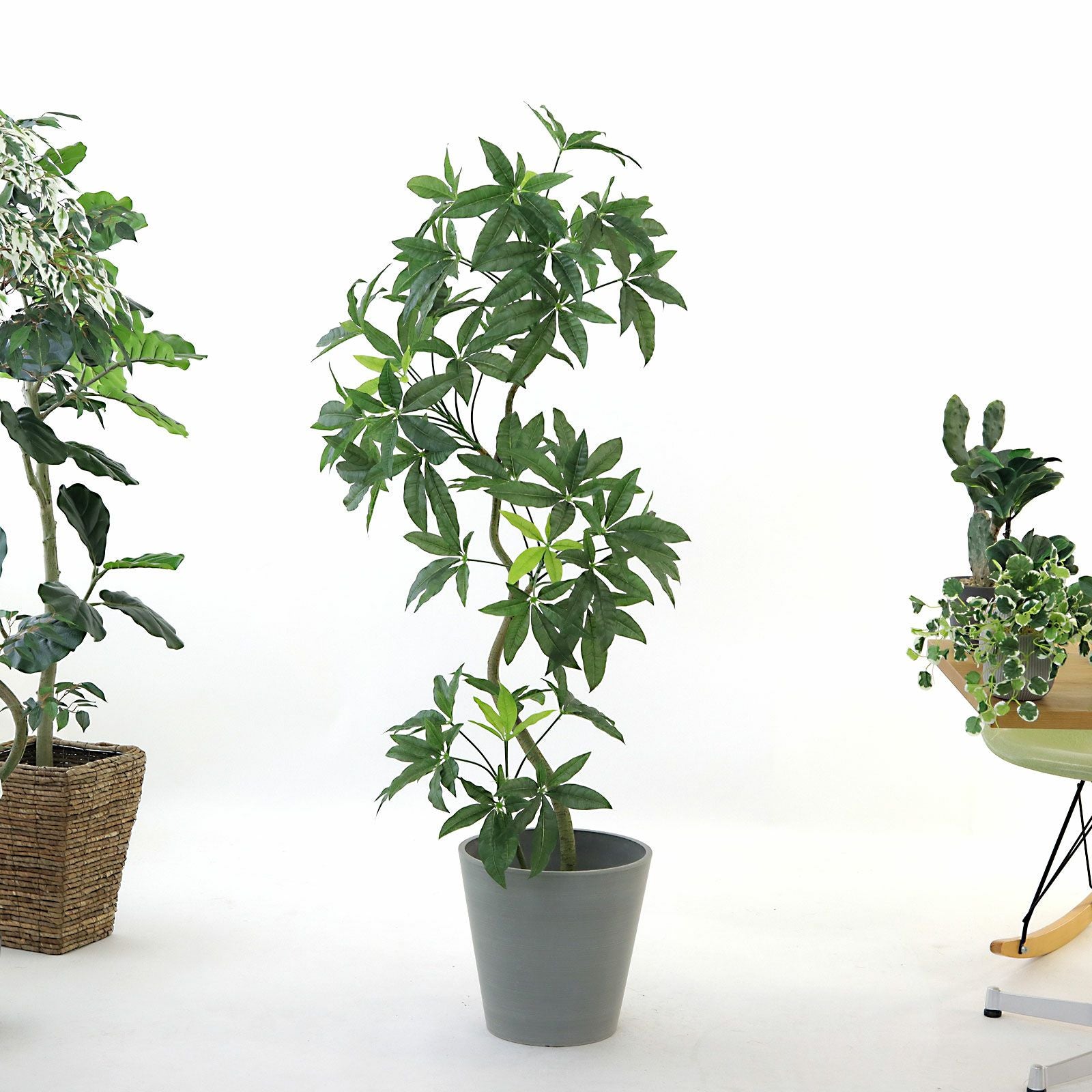光触媒　人工観葉植物　フェイクグリーン　お供えカサブランカアレンジ右用 mrpot_2.jpg