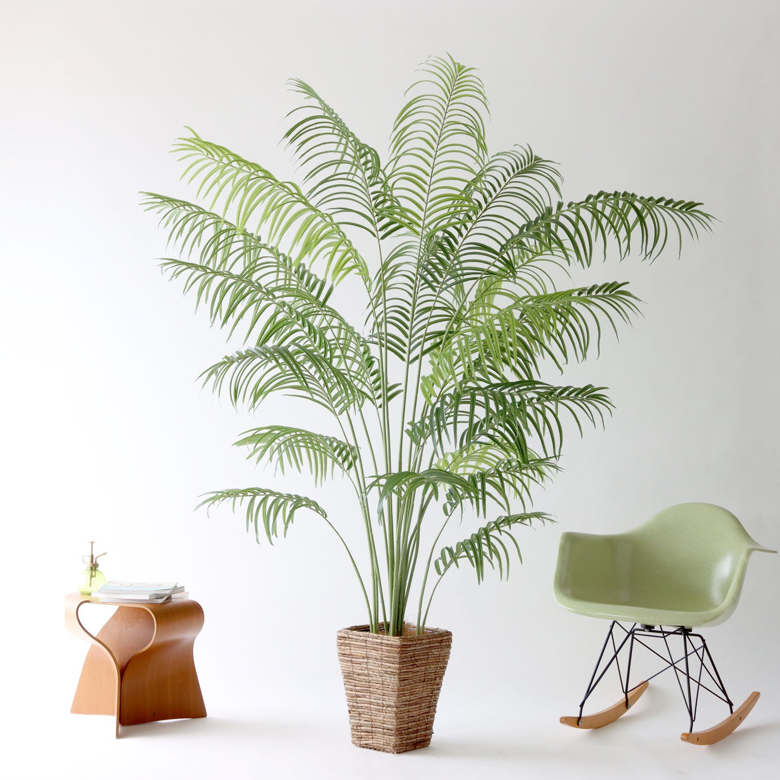 アレカパームとイームズチェアのある空間
